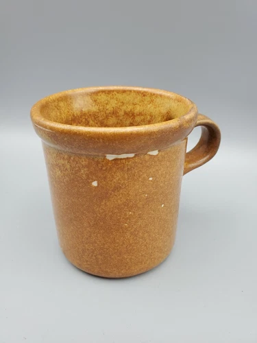 McCoy Pottery 1412 Mug Cup 10 Oz Brown Canyon Mesa c.1970s