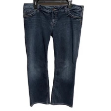 Silver Jeans Co- Women’s Santorini Low Rise Cropped Striaght Leg, Size 36