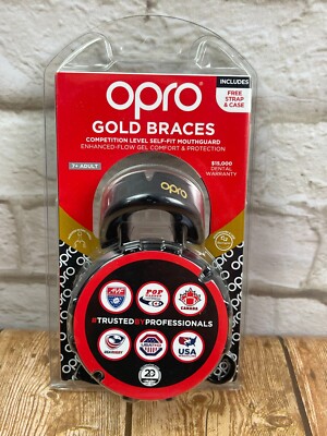 Opro Gold Braces Competition Level Self Fit Mouthguard New