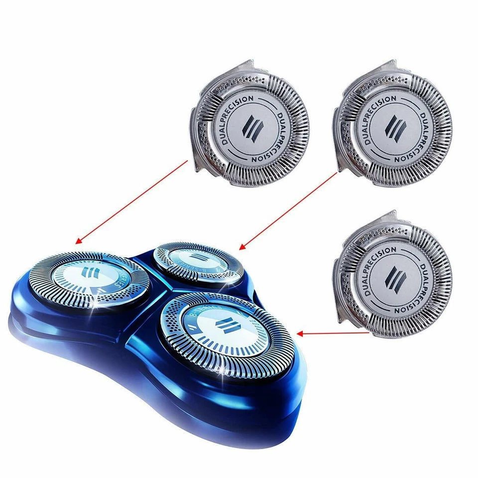 3pcs HQ8 Replacement Heads Dual Precision for Shavers and blades - Image 2 of 4