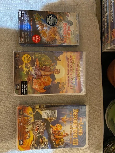 Rare Find- Walt Disney "Land Before Time 1-5" Original VHS Tapes still sealed. - Image 2 of 3