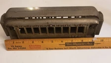 Antique 10” Cast Iron Train NY CENTRAL HUDSON RIVER R.R. Passenger Car 1086 LQQK