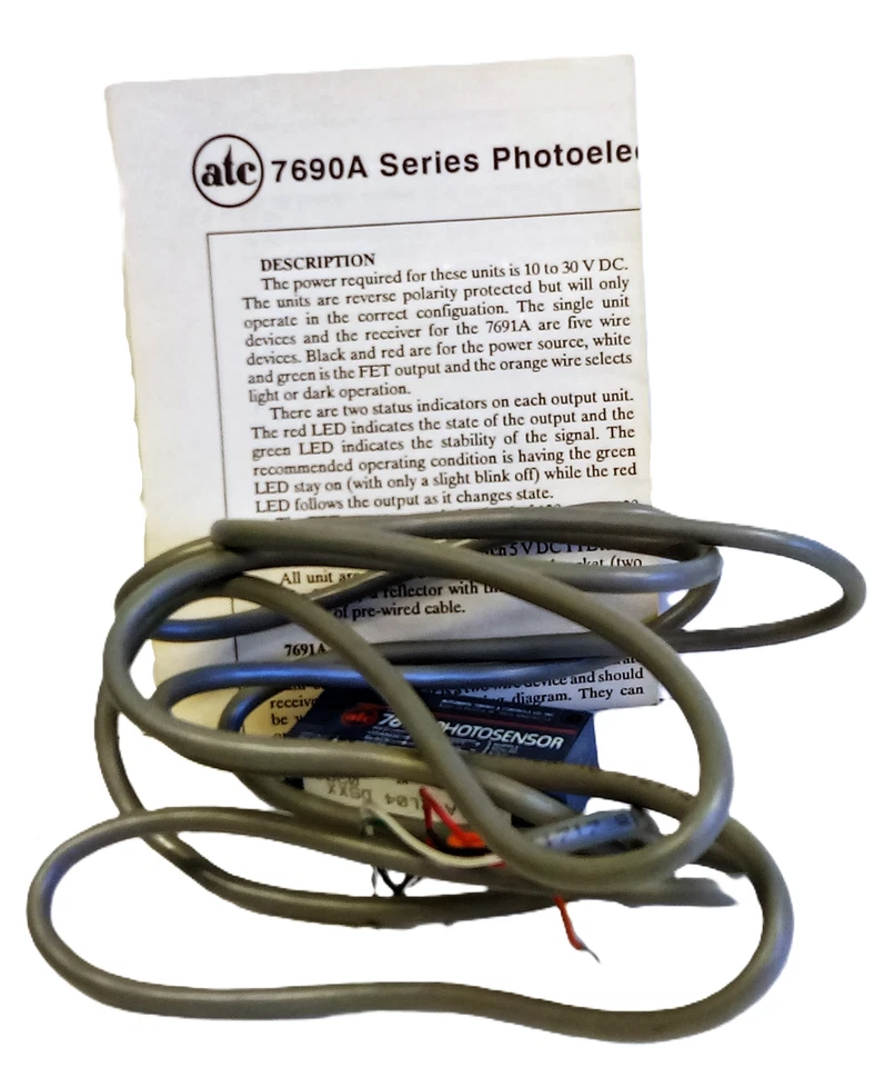 ATC 7691ARL04DSXX 10-30VDC Photoelectric Proximity Sensor - Image 2 of 4