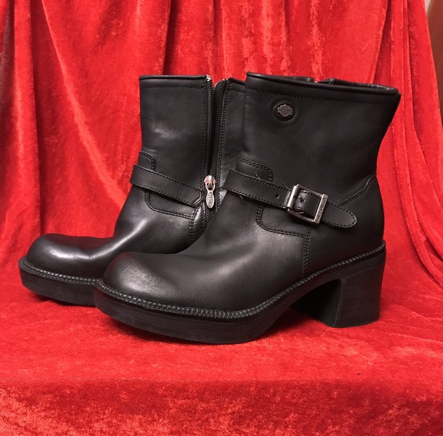 Harley Davidson Womens Combat Boots Stealth Patch Lace ...