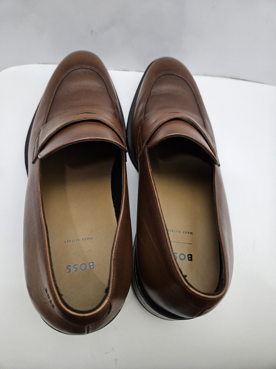 BOSS Derreck Penny Loafer in Brown Boss Derrek Penny Loafer In Dark Brown - 55% Off | Editorialist main image 4