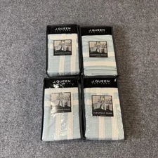 J Queen New York European Sham Patricia Set of 4 26x26 Blue Accent Pillow Covers