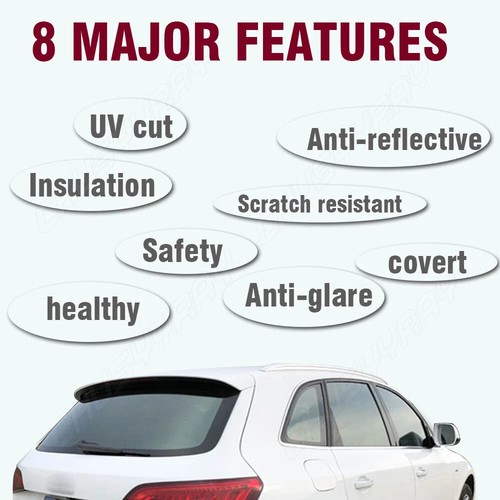 1M×4M Mirror Tint Window Glass Film Solar UV Reflective Privacy Protector 43ft² - Picture 3 of 48
