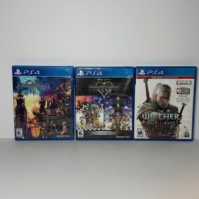 Kingdom Hearts 1.5 HD + 2.5 Remix The Witcher for PS4 Damaged Cases Video Games