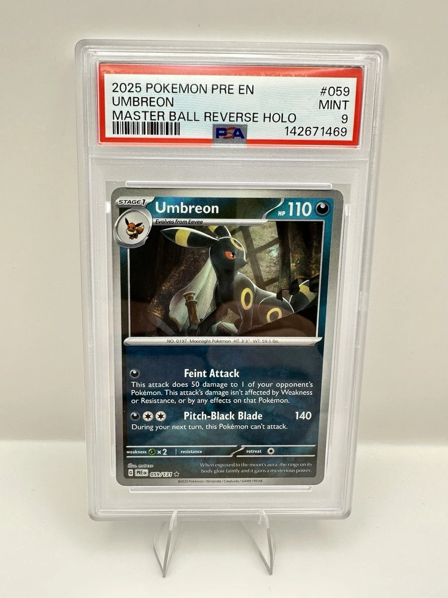 Preços baixos em Jogos de cartas colecionáveis individuais Umbreon
