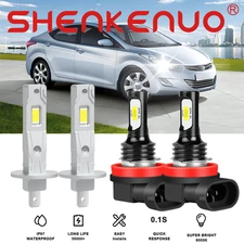 For Hyundai Elantra 2011 2012 2013 LED Headlight High Low Beam Bulb Combo H1+H11