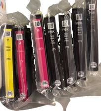 Genuine Epson 273 273XL Ink Lot 7 Sealed 4 Photo Black 2 Magenta 1 Yellow