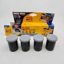 4 Rolls Kodak Max Versatility 400 Film 24 Exposure Each Exp 09/2006 Open Box