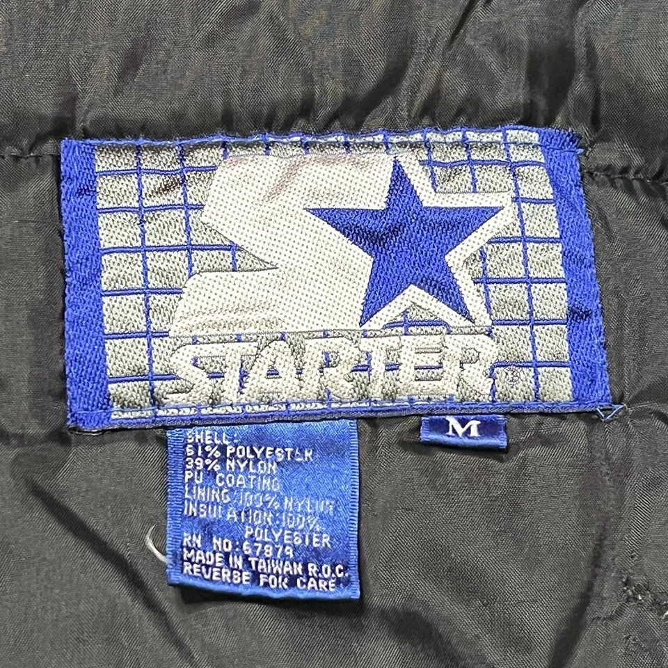 Chaqueta de baloncesto vintage de los 90 NBA Starter Chicago Bulls cremallera completa con capucha para hombre M Foto 4 de 4