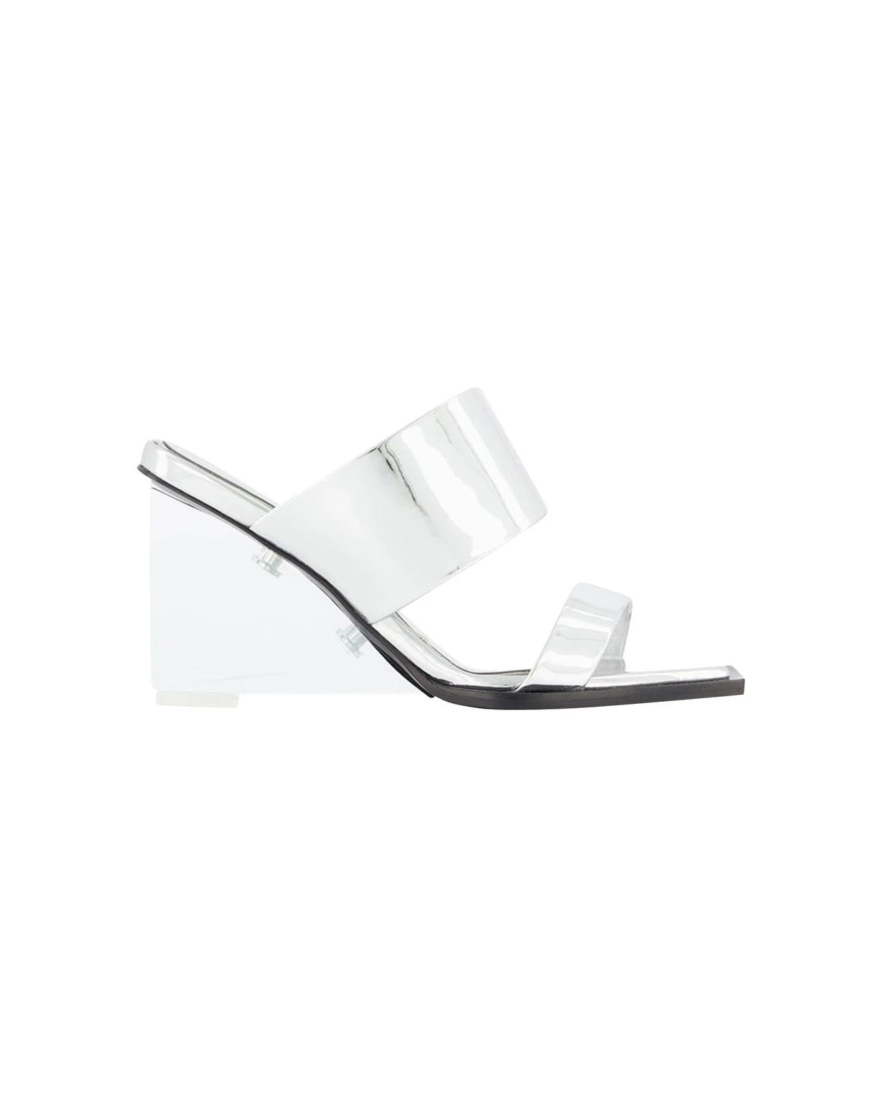 Sandali Alexander Mcqueen argento pelle