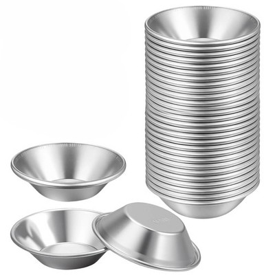 Tortenformen 50er Pack Aluminium Eier Tarte Pfannen Kuchenformen O3B53885