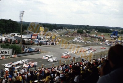 Vintage 35mm Color Film Slide Le Mans Racing Start Scene X-4172