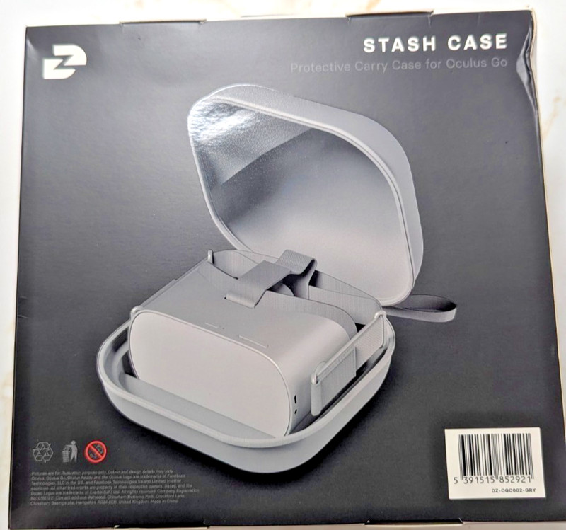 Dazed Stash Carry Case Oculus Go VR Headset Travel Storage Case Grey