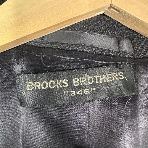 VTG Brooks Brothers Coat Mens 40 Long (Tagged 39) 1950s Overcoat Topcoat Wool image 10