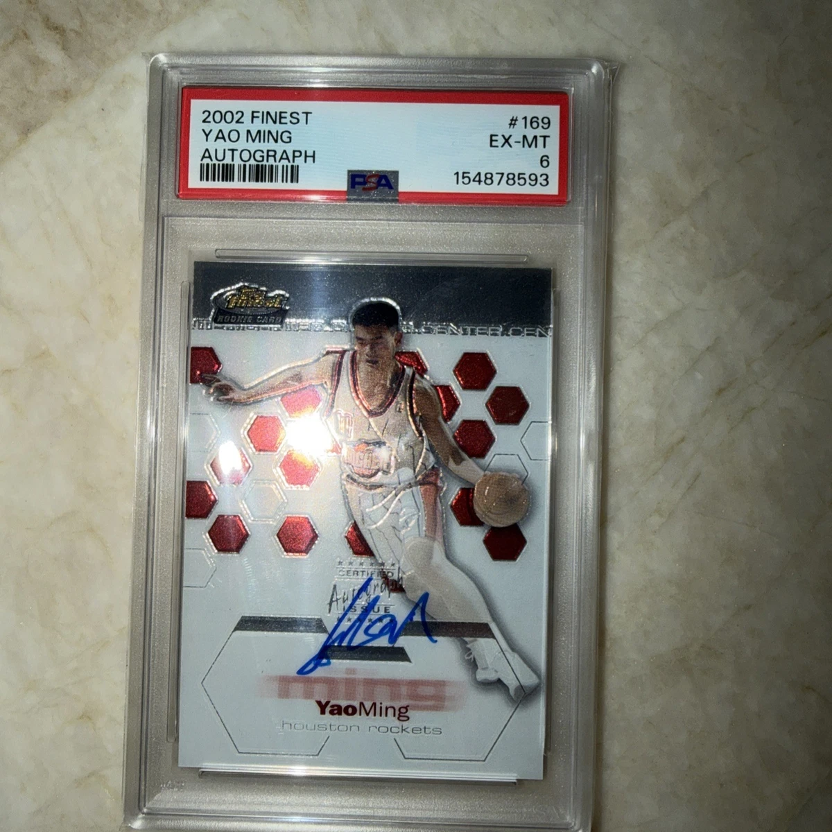 Yao Ming Basketball Original Autographed Sports Trading Cards