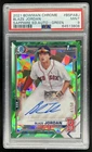 2021 Bowman Sapphire Blaze Jordan Chrome Auto 1st Green Refractor #/50 PSA 9