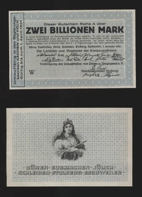 Düren Euskirchen Jülich Schleiden Stolberg Eschweiler 2 Billionen Mark (470D - Bild 1 von 3