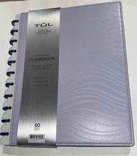 TUL Discbound Notebook Lavender Leather Mist Embossed Cover Letter (FULL) Sized