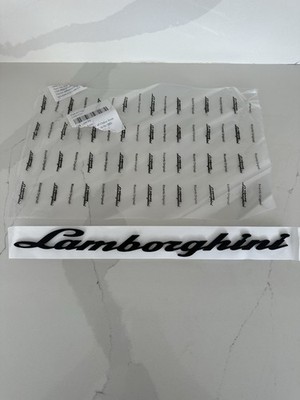 LAMBORGHINI URUS REAR LOGO BADGE EMBLEM BLACK LAMBO NEU