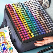 24 80 Color Dual Tip Art Markers Set Oily Sketch Manga Pens
