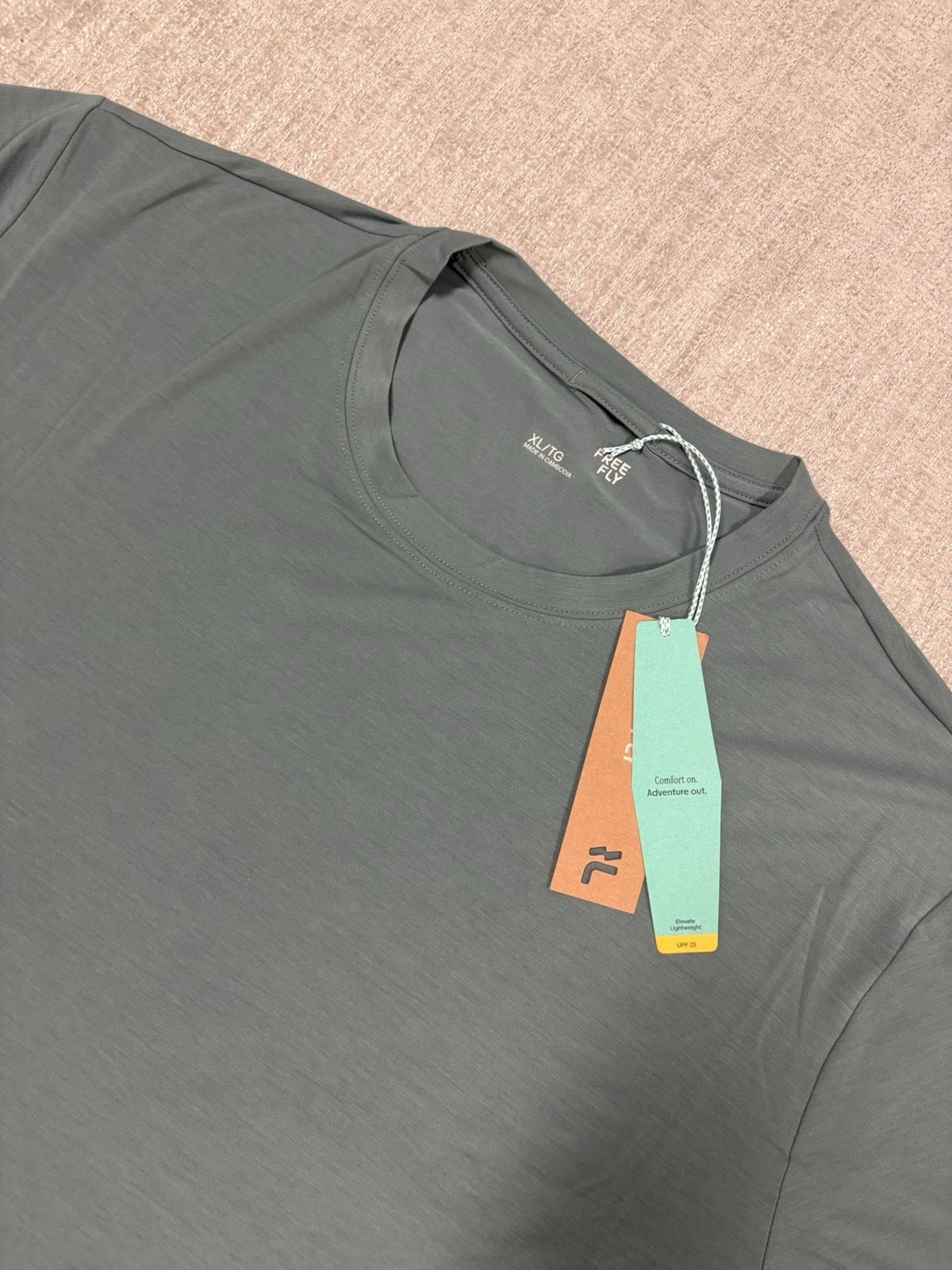 Free Fly Shirt Mens XL Elevate Lightweight Tee Stormy Sea Performance NWT $58