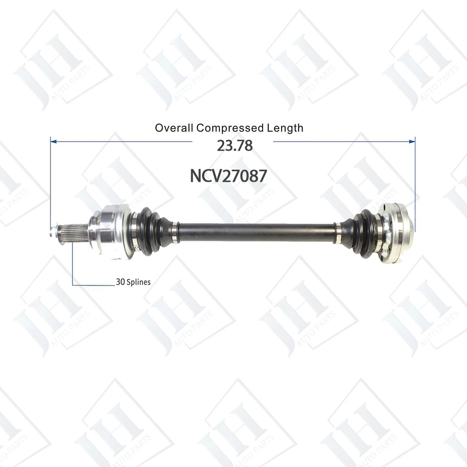 Par trasero OE eje CV izquierdo derecho para BMW 335i 135i 335is 2007-13 tracción trasera manual Foto 3 de 4