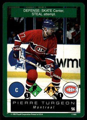 Pierre Turgeon 1995-96 Playoff One on One Challenge #56 Canadiens NHL READ