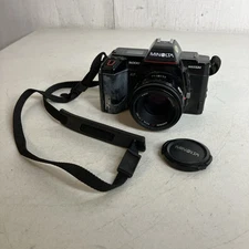 Minolta Maxxum 5000 AF 35mm Film SLR Camera w/ Maxxum AF 50mm 1:1.7 Lens