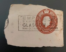 British King George V Embossed Cut Out Stamp