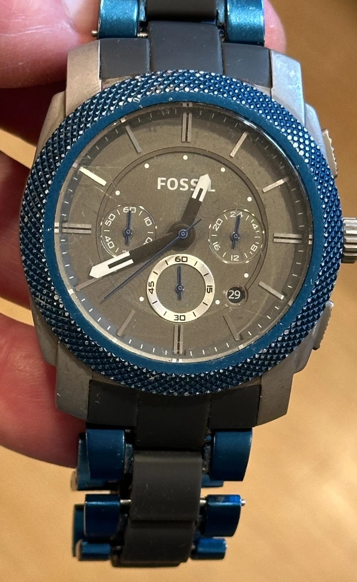 Fossil Machine Silicone Silicone Wristwatches for sale | eBay