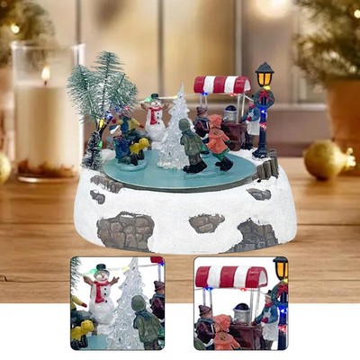 Ice Lake Collection Figur Musical Winter Schneedorf