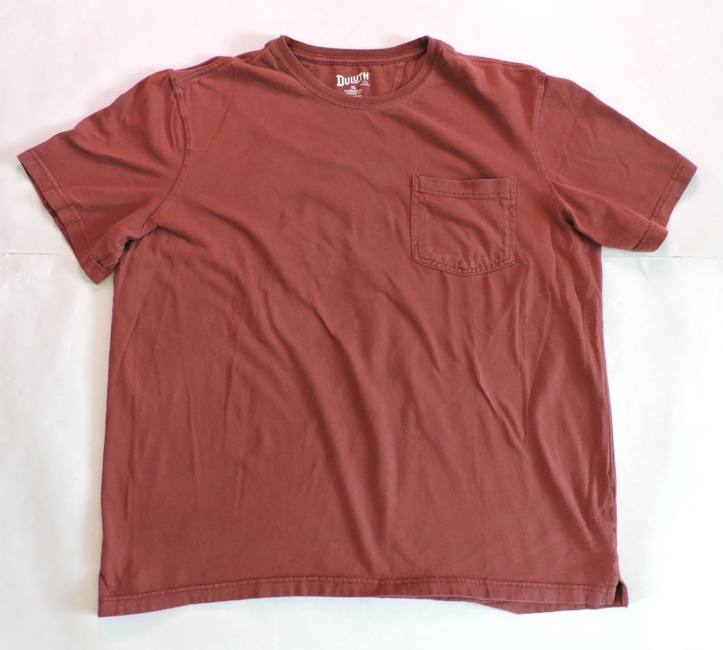 Duluth Trading Short Sleeve Pocket T-Shirt X-Large Maroon