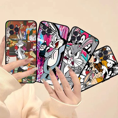 B-Bugs Cartoon B-Bunny Silicone Soft for iphone 17 16 15 14 13 Pro MAX Cover