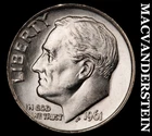 1961 Silver Roosevelt Dime - Ch Gem Brilliant Uncirculated  Lustrous  #i6030