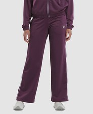Reebok Women's Purple Drawstring Pull-On Tricot Sweat Track Pants Size M
