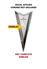 Rear Pontiac Vibe 2009 2010 Rear Emblem Logo Overlay Vinyl Decal Pick Color