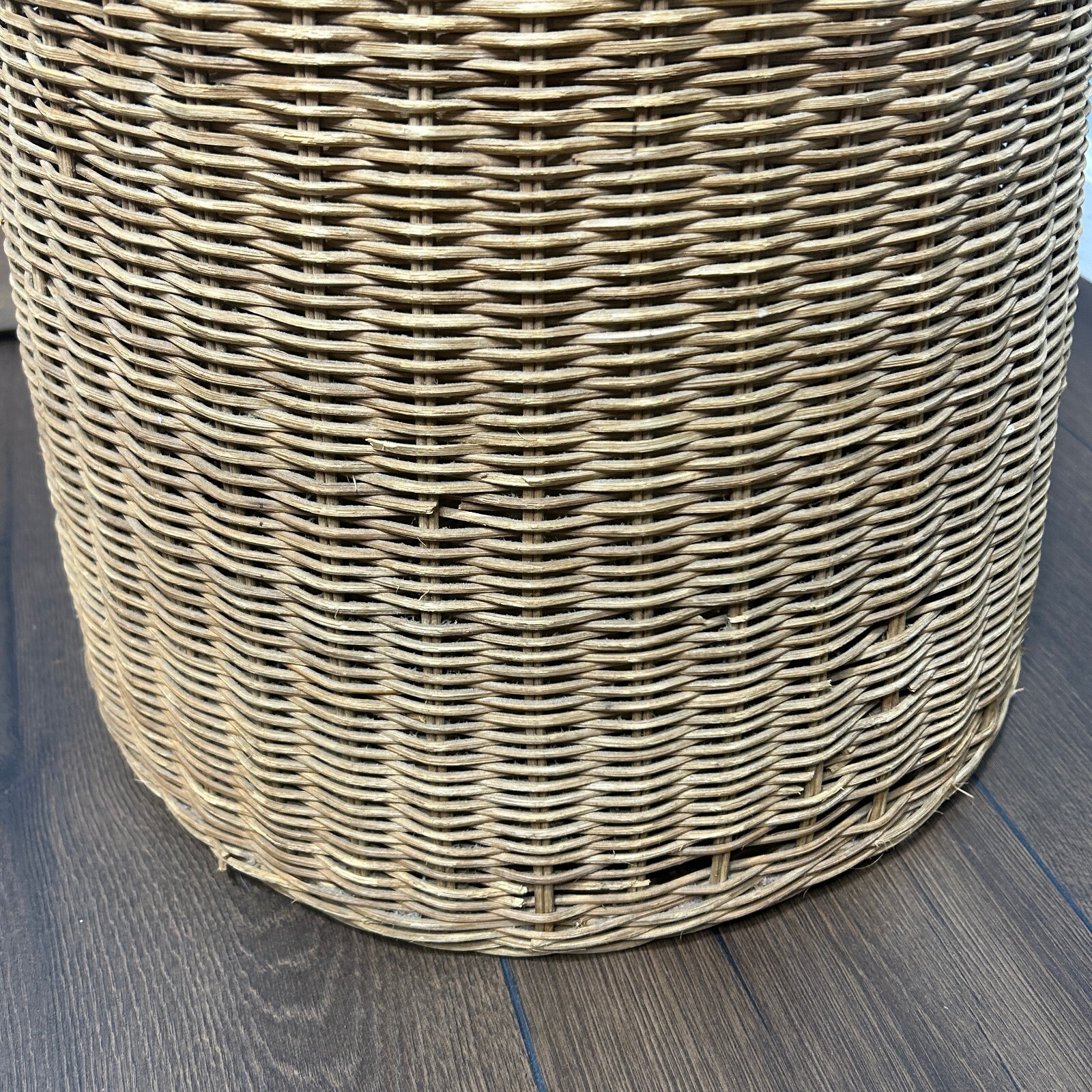 Wicker Dog Basket Hamper Retriever Vintage Large Boho Decor eBay