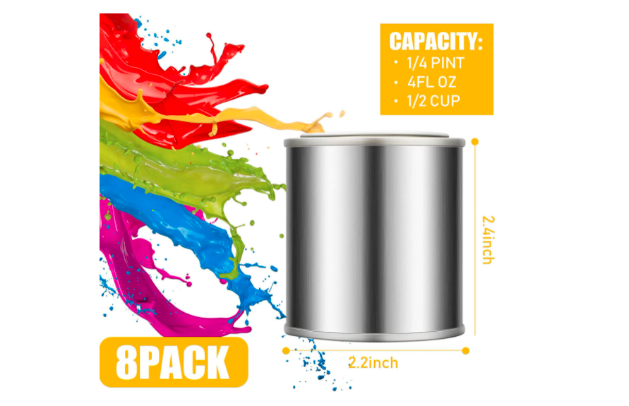 Empty Paint Containers Metal Cans Exquisite Oil Based Paints