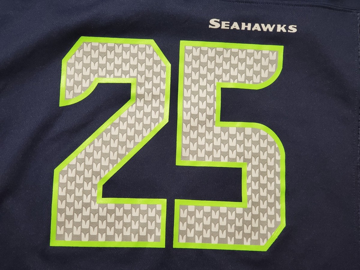 NFL Players Seattle Seahawks #25 Richard Sherman Blue Jersey-Youth