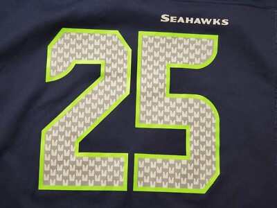 NFL Players Seattle Seahawks #25 Richard Sherman Blue Jersey-Youth