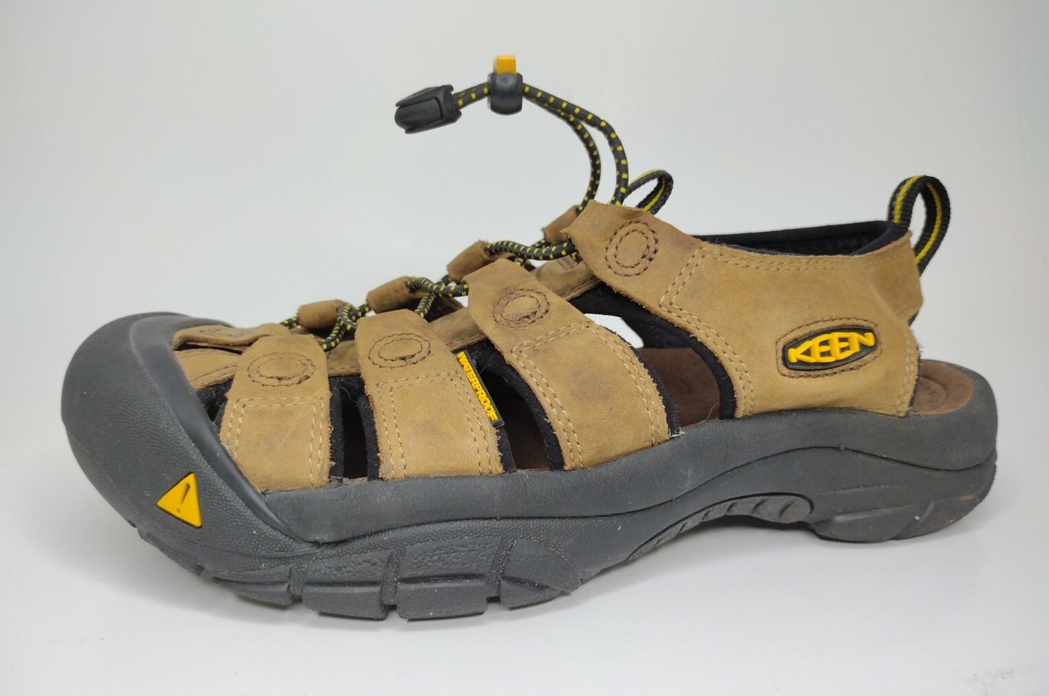 Sandali da trekking KEEN Newport impermeabili in pelle marrone bisonte 1001870 da uomo taglia 7 US