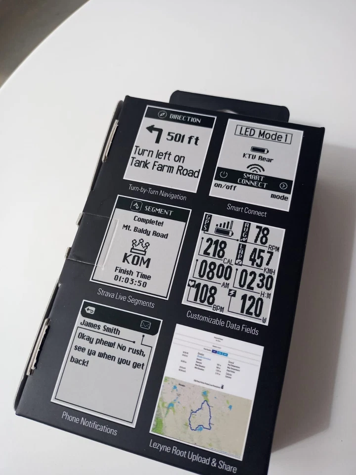 LEZYNE Macro Plus Cycling GPS Computer Bluetooth Ant+ Strava Di2 USB Road MTB CX - Image 3 of 4