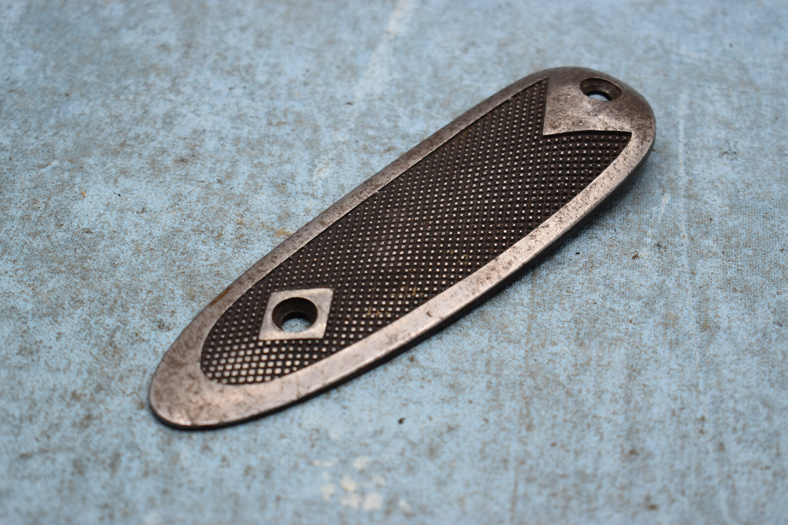 Factory Winchester pre 64 model 70 Rifle Steel Buttplate used well worn