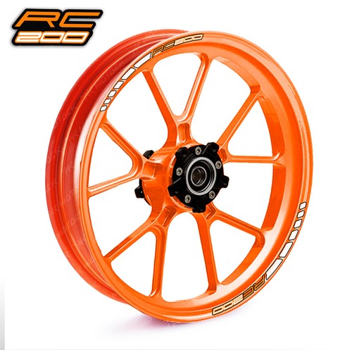 KTM RC 200 wheel rim stickers decals 