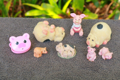 NARUTO -ナルト- セット Pig Collection Lot of Mixed Swine Piggies Porker Ham Gift Figures
