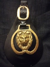 Antique / Vintage - Solid Brass - Horsebrass - Lions Head - Lion Horse Brasses 